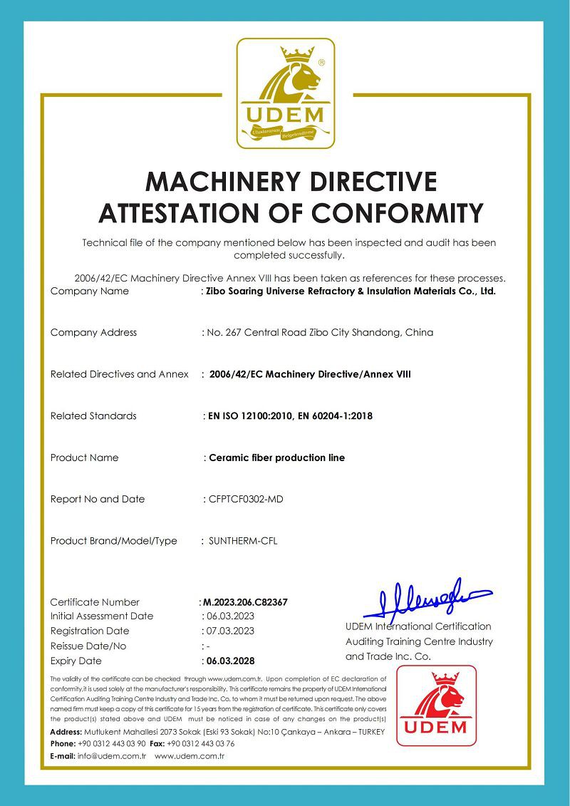CE-Ceramic fiber production line001 CE-Ceramic fiber production line001